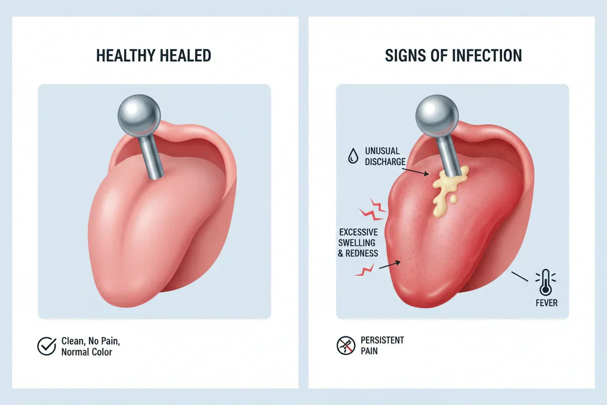 Infected Tongue Piercing:Signs of an Infected Tongue Piercing – QIAO ...
