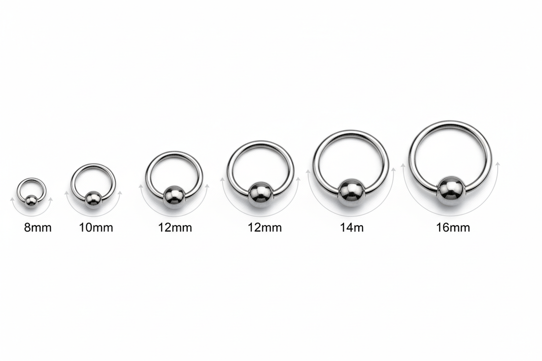 Captive Ring Sizing Guide: How to Choose the Right Fit for Any Piercing - QIAO Crystal