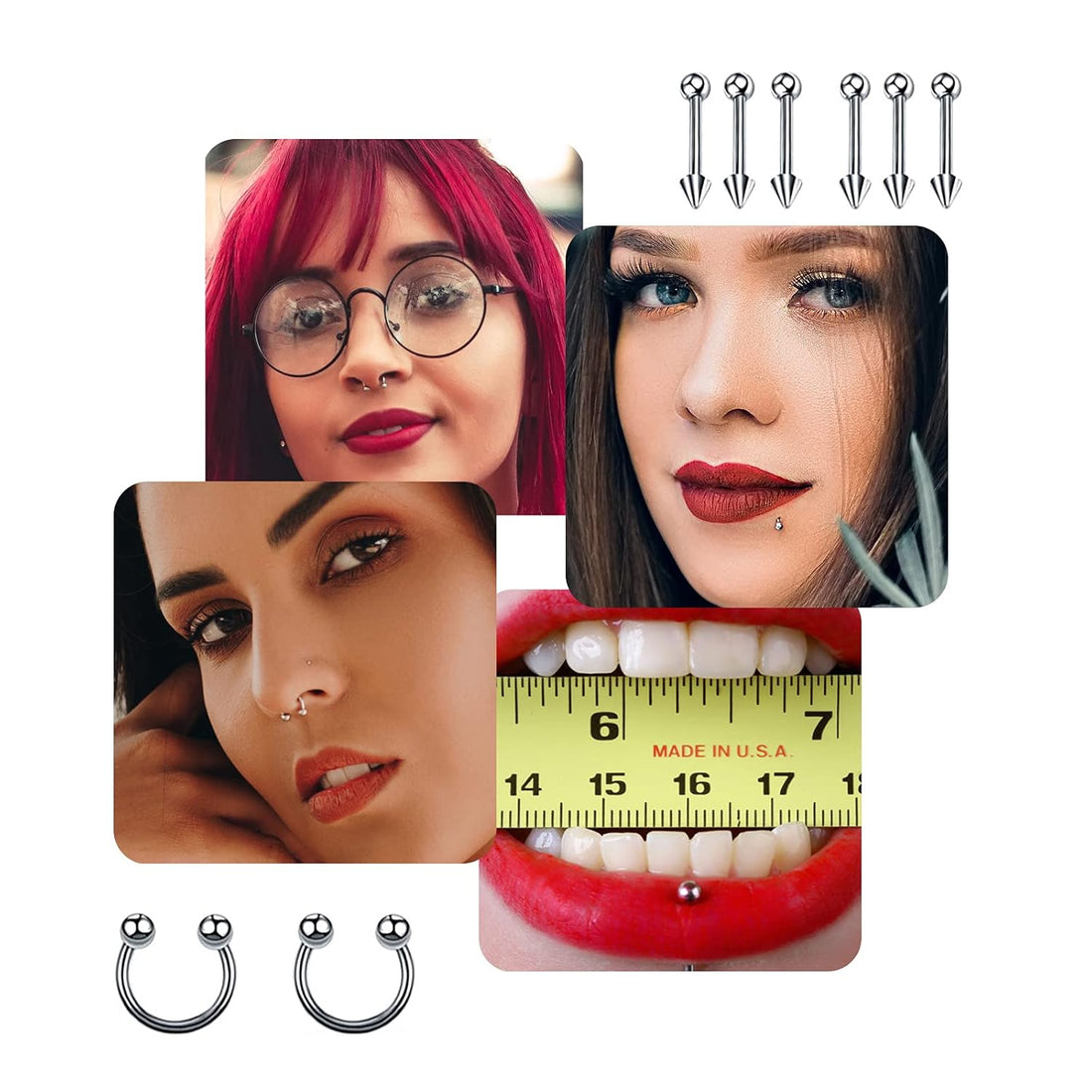 Finding the Perfect Nose Ring Style Your Guide to Studs, Hoops & Aesthetic Match - QIAO Crystal