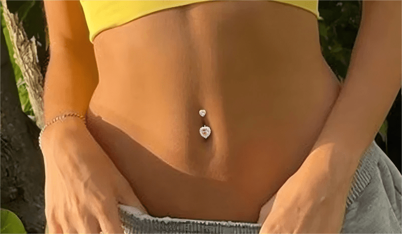 How Long Does It Take for a Belly Button Piercing to Heal? - QIAO Crystal