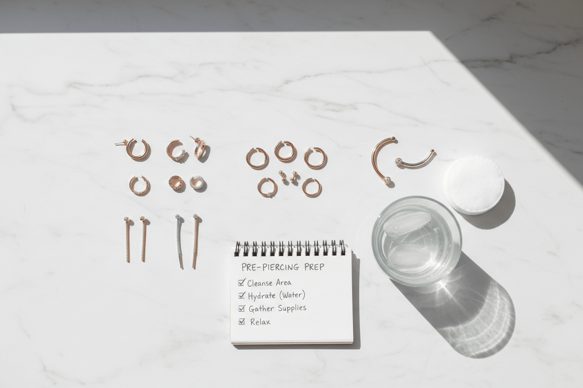 Pre-Piercing Checklist: What to Know &amp; How to Prepare Before Your Appointment - QIAO Crystal