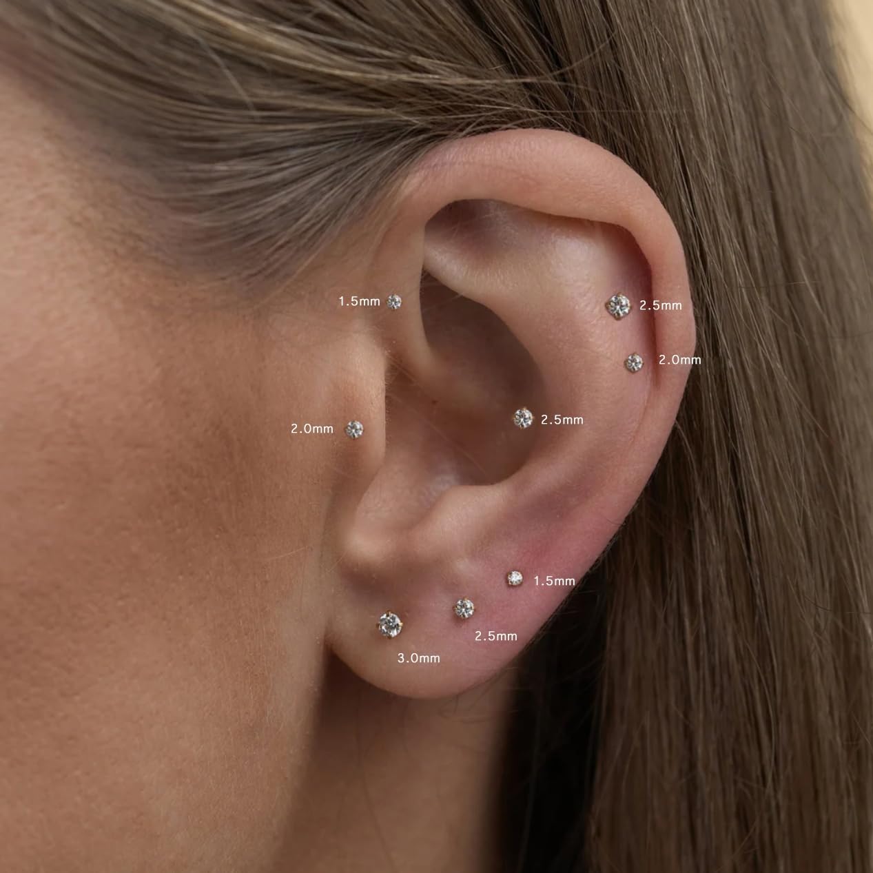 What Size Jewelry Do I Need for a Cartilage Piercing? A Beginner-Friendly Guide - QIAO Crystal