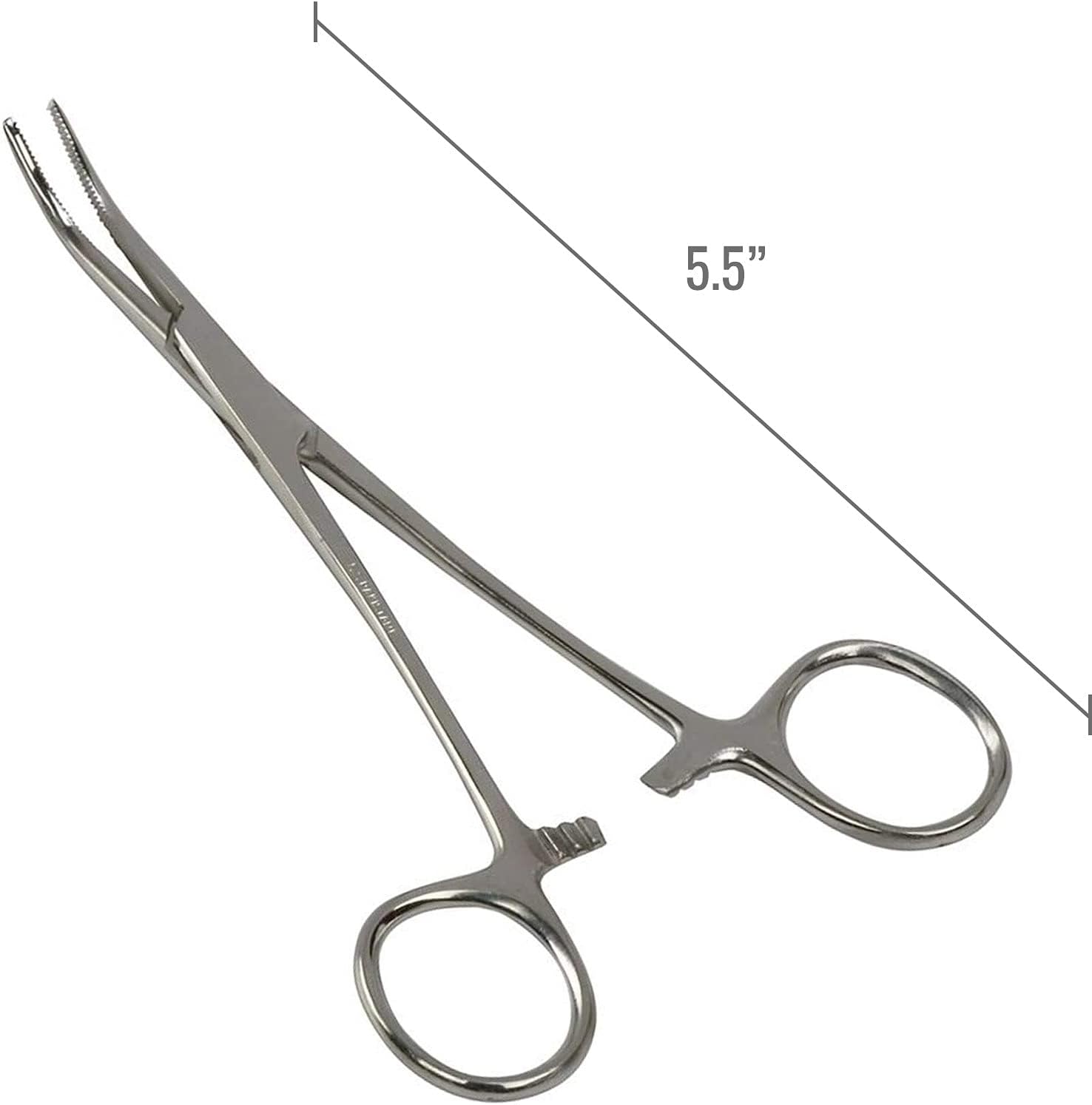 1 Count (Pack of 1) Silver Curved Kelly Forceps Locking Tweezers Clamp - QIAO CrystalQIAO CrystalQIAO Crystal