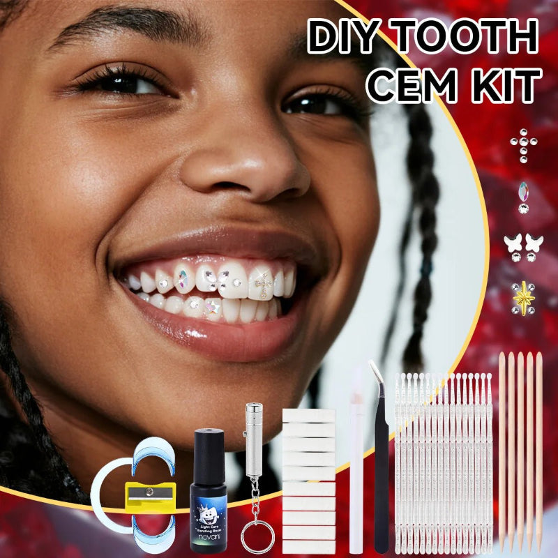 12 compartment box gem set 10 pieces tooth decorative gem set professional DIY tooth gem set tooth gem set - QIAO CrystalQIAO CrystalQIAO Crystal