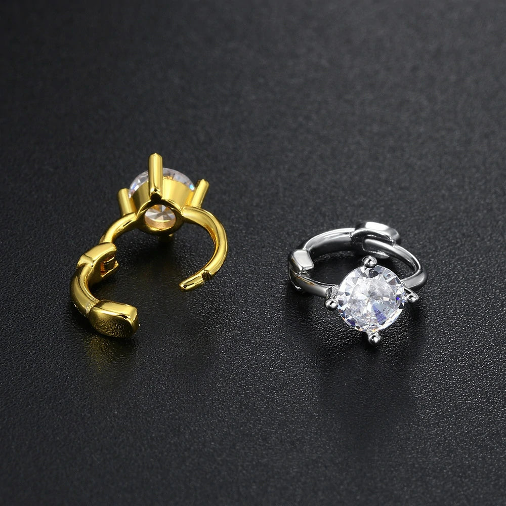 14K Gold Plated Surgical Steel Earrings Cute Heart Flower Bow Earrings Set Cubic Zirconia Earrings Studs
