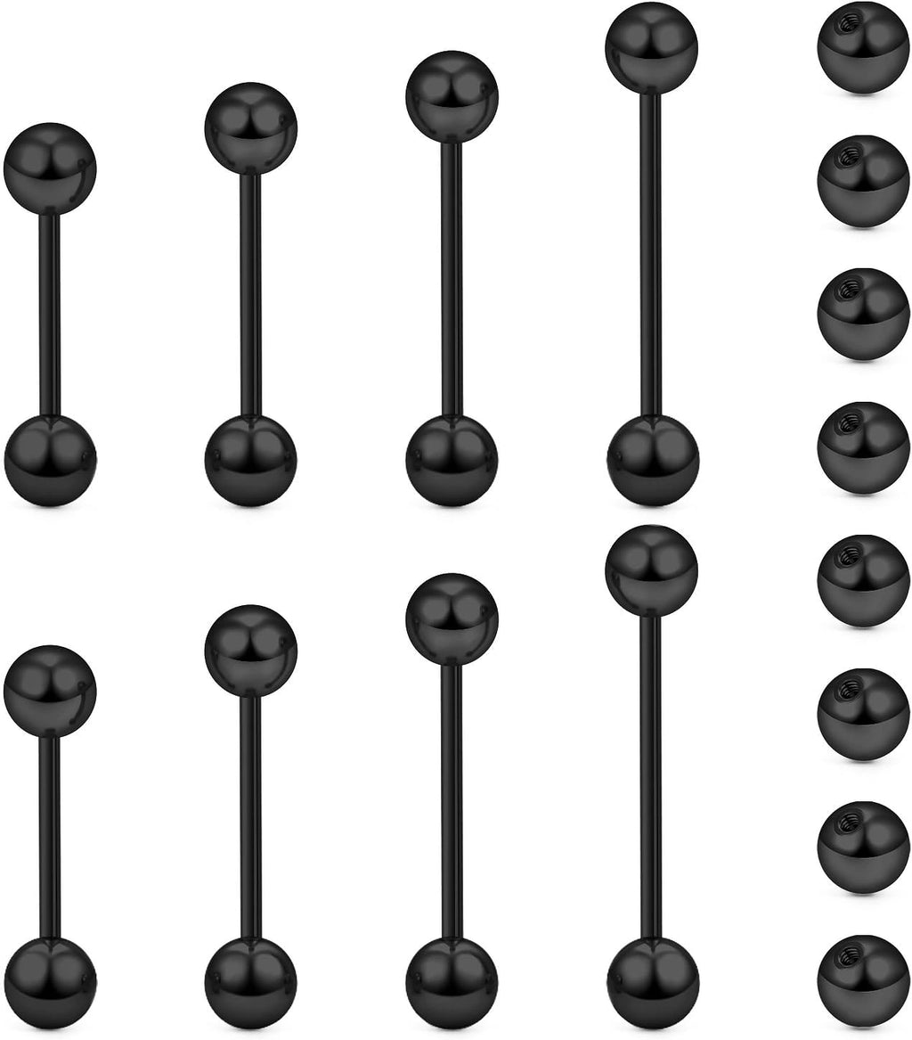 14g-16g-nipple-tongue-rings-stainless-steel-straight-barbells-piercing-jewelry-short-long-bar-silver-black-gold-bridge-piercings-for-women-men-12mm-14mm-16mm-18mm-black-8pcs