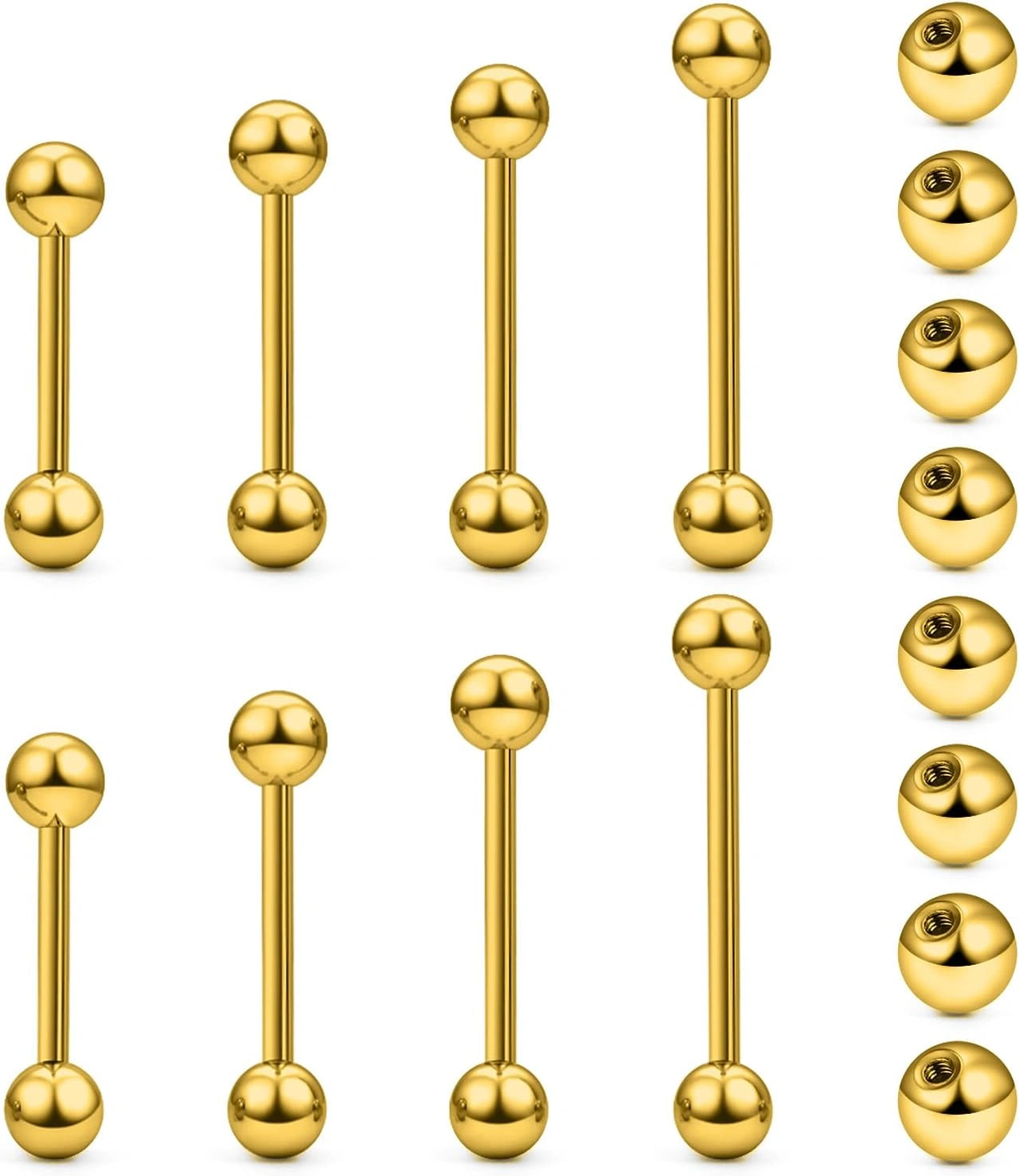 14g-16g-nipple-tongue-rings-stainless-steel-straight-barbells-piercing-jewelry-short-long-bar-silver-black-gold-bridge-piercings-for-women-men-12mm-14mm-16mm-8pcs