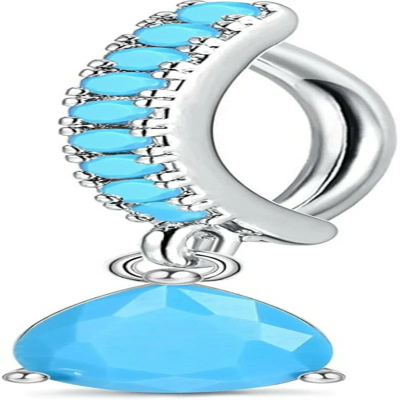 14G Clicker Belly Rings 316L Surgical Steel Dangle Belly Button Ring