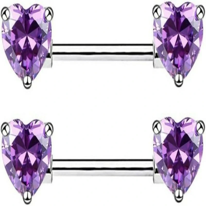 Love Heart Nipple Rings Tongue Ring Surgical Steel Nipple rings Piercing