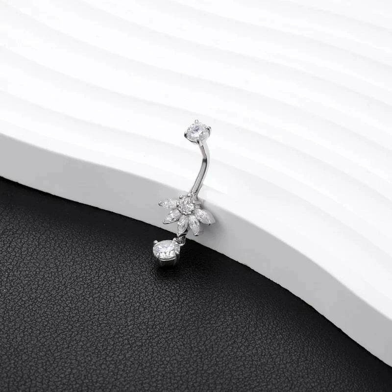 14mm 16mm Long and Extra Long Bar Belly Button Ring Internal Thread Hypoallergenic