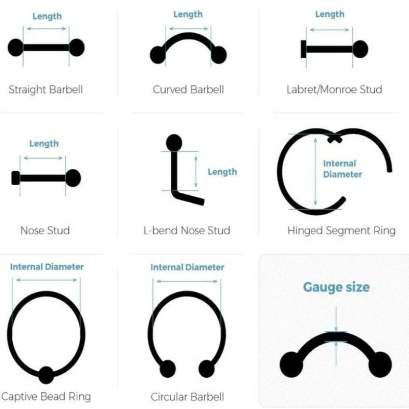 14GA Golden Sunflower Ends 316L Surgical Stainless Steel Barbells Nipple Rings