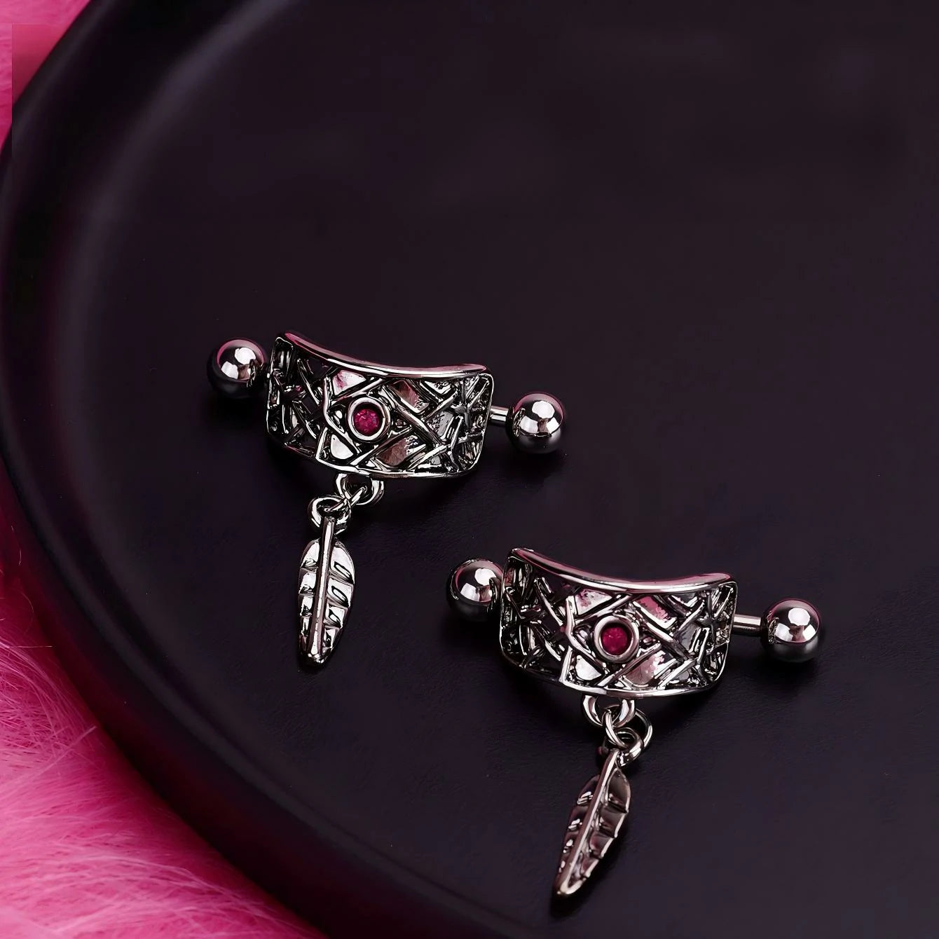 16G 14G Nipple Piercing Jewelry Tongue Rings Hypoallergenic Surgical Steel Screw Nipple