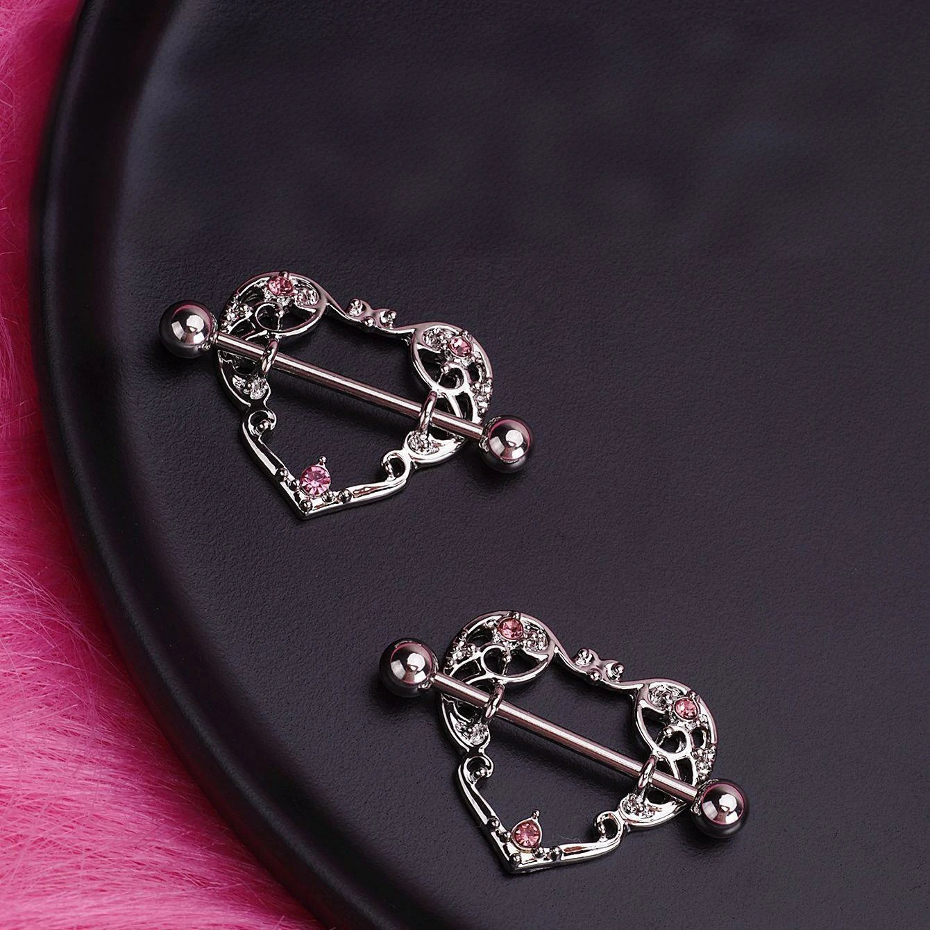 16G 14G Nipple Piercing Jewelry Tongue Rings Hypoallergenic Surgical Steel Screw Nipple