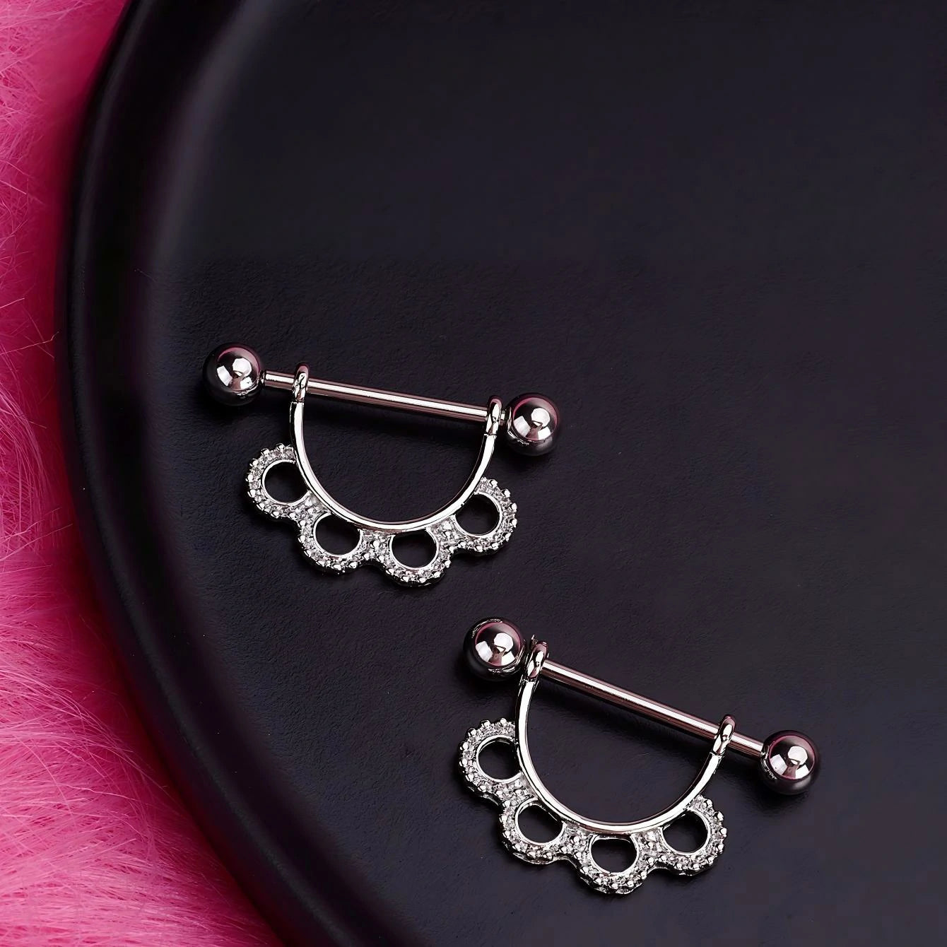 16G 14G Nipple Piercing Jewelry Tongue Rings Hypoallergenic Surgical Steel Screw Nipple