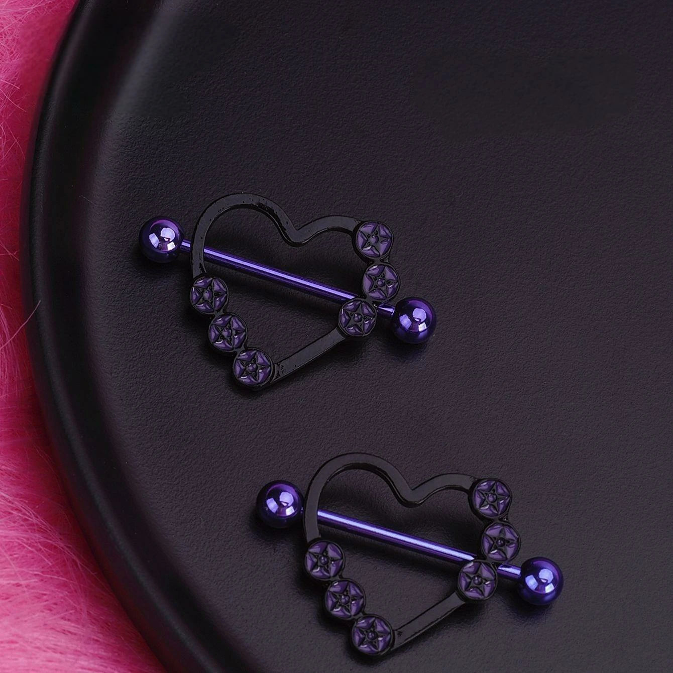 16G 14G Nipple Piercing Jewelry Tongue Rings Hypoallergenic Surgical Steel Screw Nipple