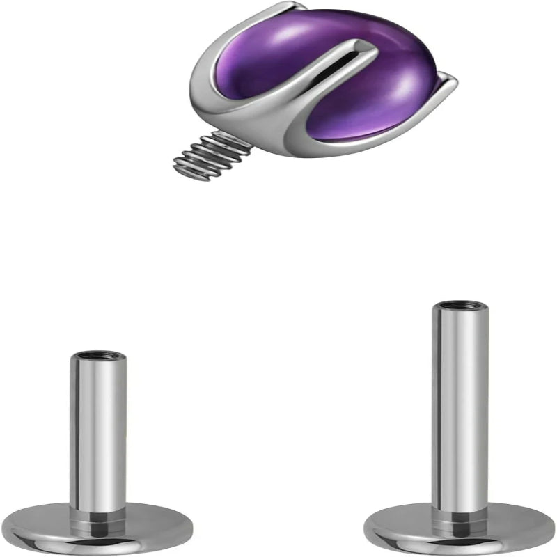 1PC 16G 6mm 8mm Cartilage Earring Stud for Tragus Conch Helix