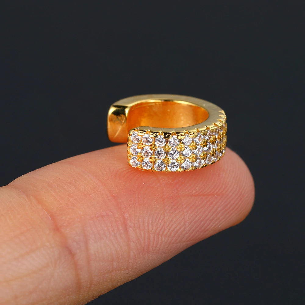 16G Stainless Steel CZ Labret Monroe Lip Rings Conch Helix Tragus Cartilage Flat Back Earrings Studs