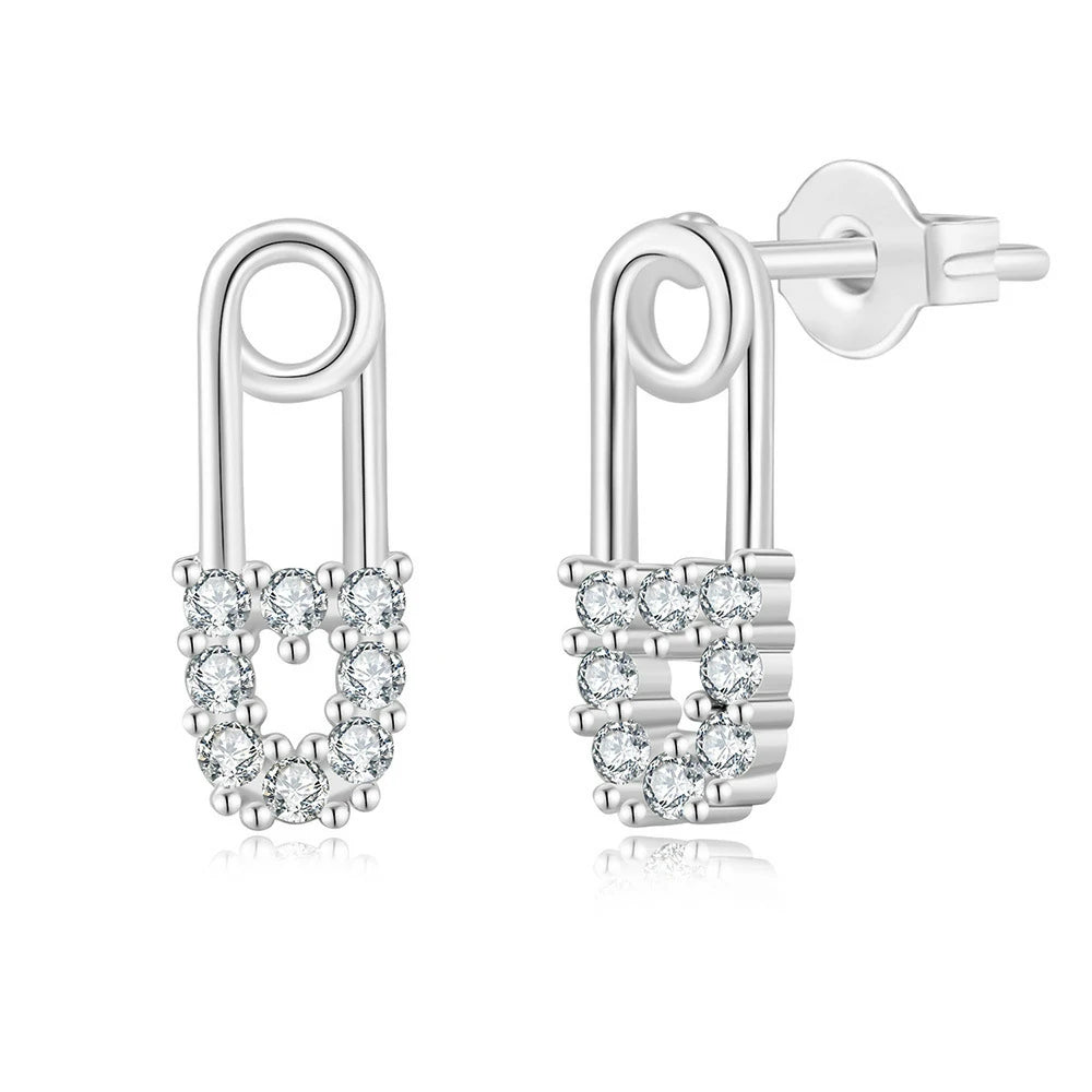 16G Stainless Steel CZ Labret Monroe Lip Rings Conch Helix Tragus Cartilage Flat Back Earrings Studs