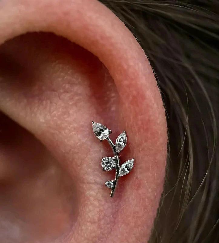 16G Titanium Flat Back Earrings Hypoallergenic Piercing Jewelry Internal Thread