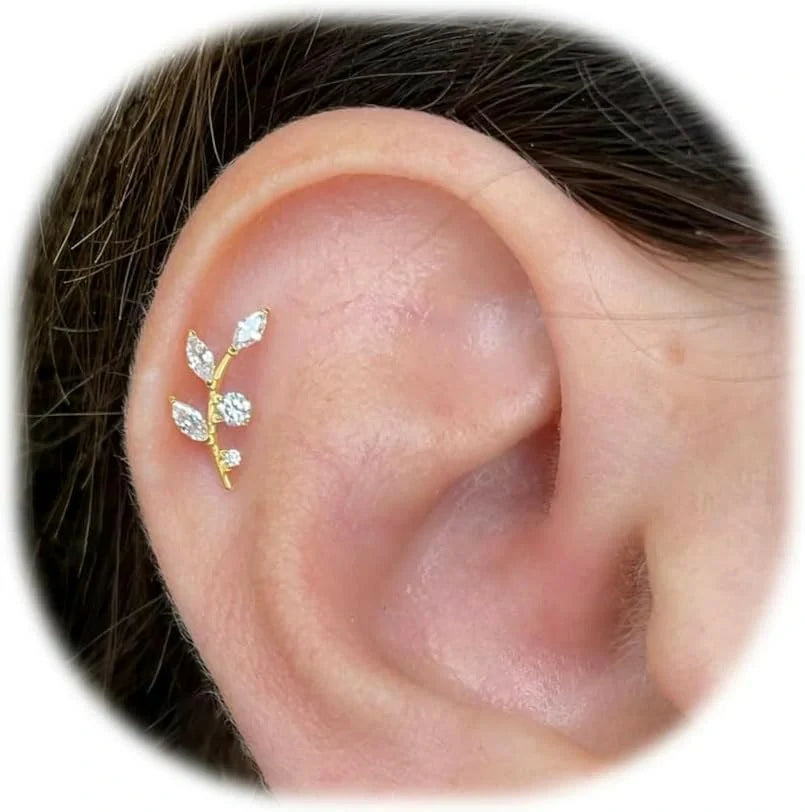 16G Titanium Flat Back Earrings Hypoallergenic Piercing Jewelry Internal Thread