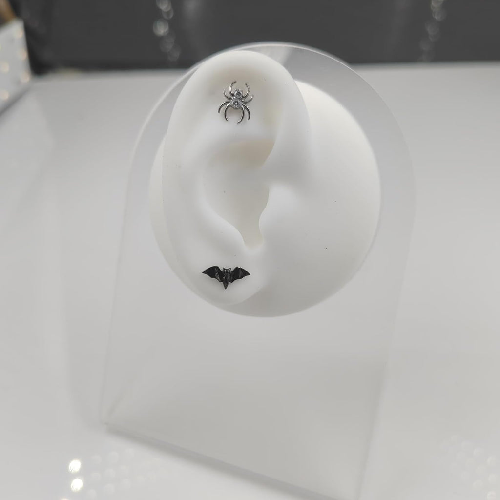 16g F136 Implant Grade Titanium Labrets Press Fit Threadless Push In Dainty Cartilage Helix - QIAO CrystalQIAO CrystalQIAO Crystal