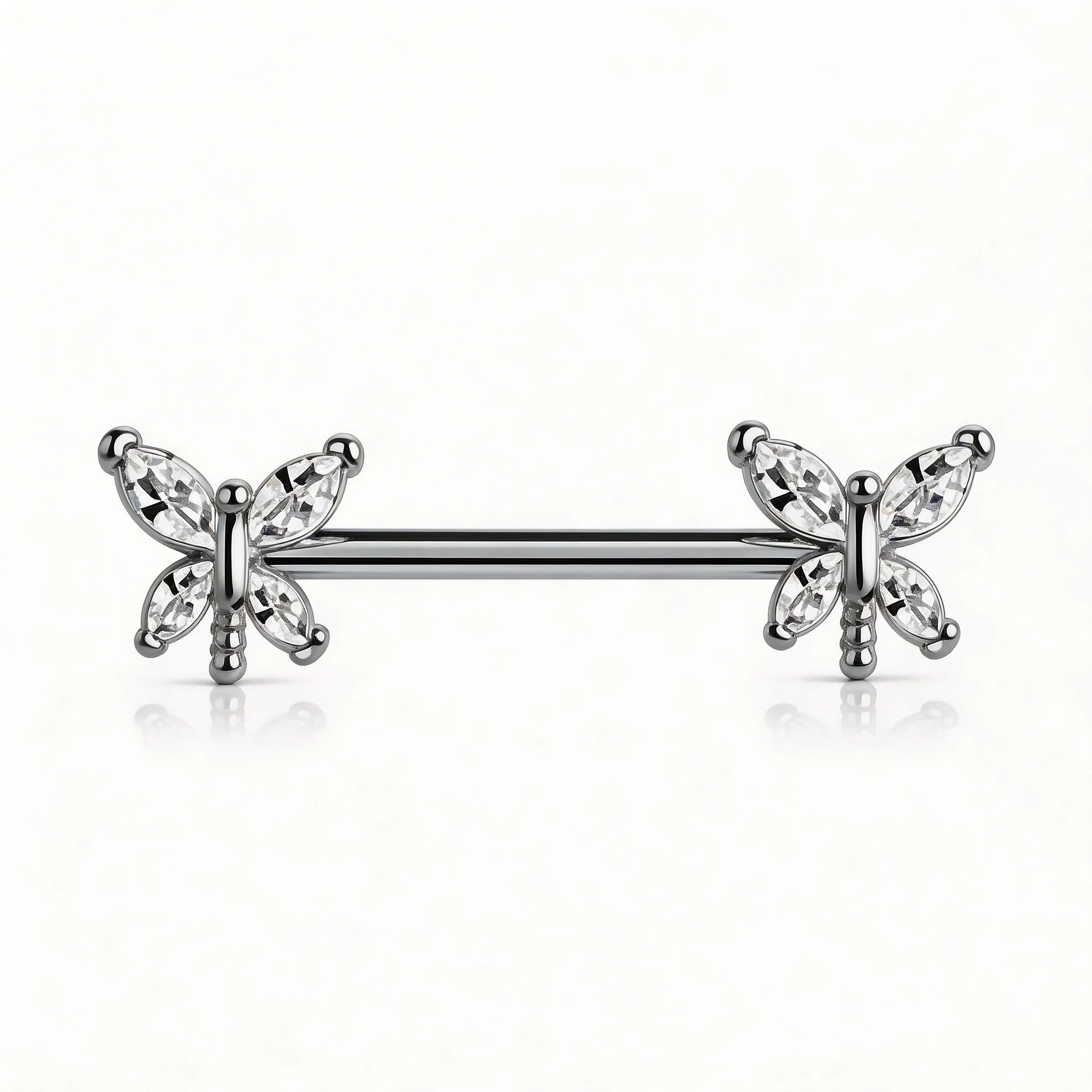 14G Nipple Rings G23 Titanium Internally Threaded Nipple Barbells 12mm-18mm Bridge Piercing Straight Nipple Bar