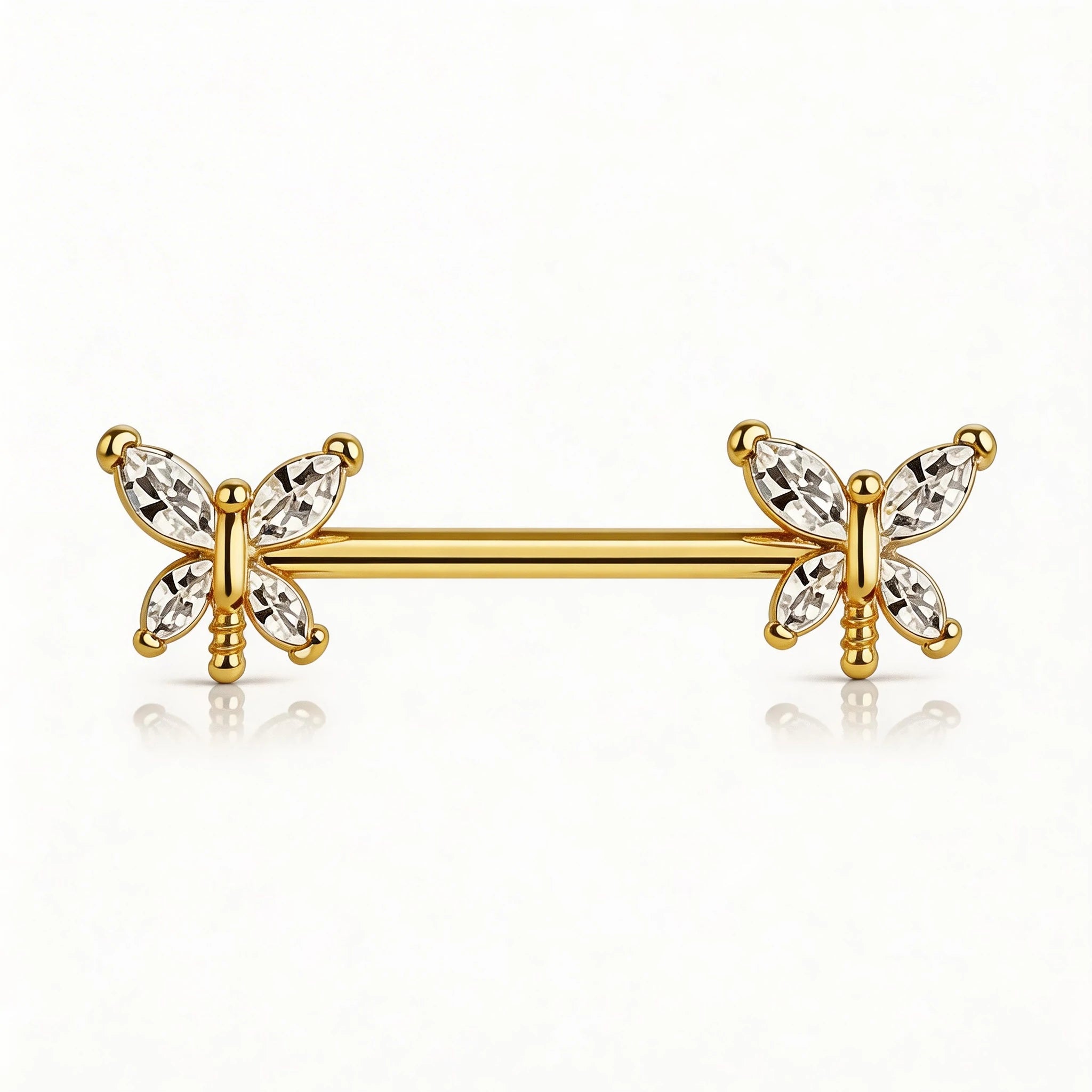 14G Nipple Rings G23 Titanium Internally Threaded Nipple Barbells 12mm-18mm Bridge Piercing Straight Nipple Bar