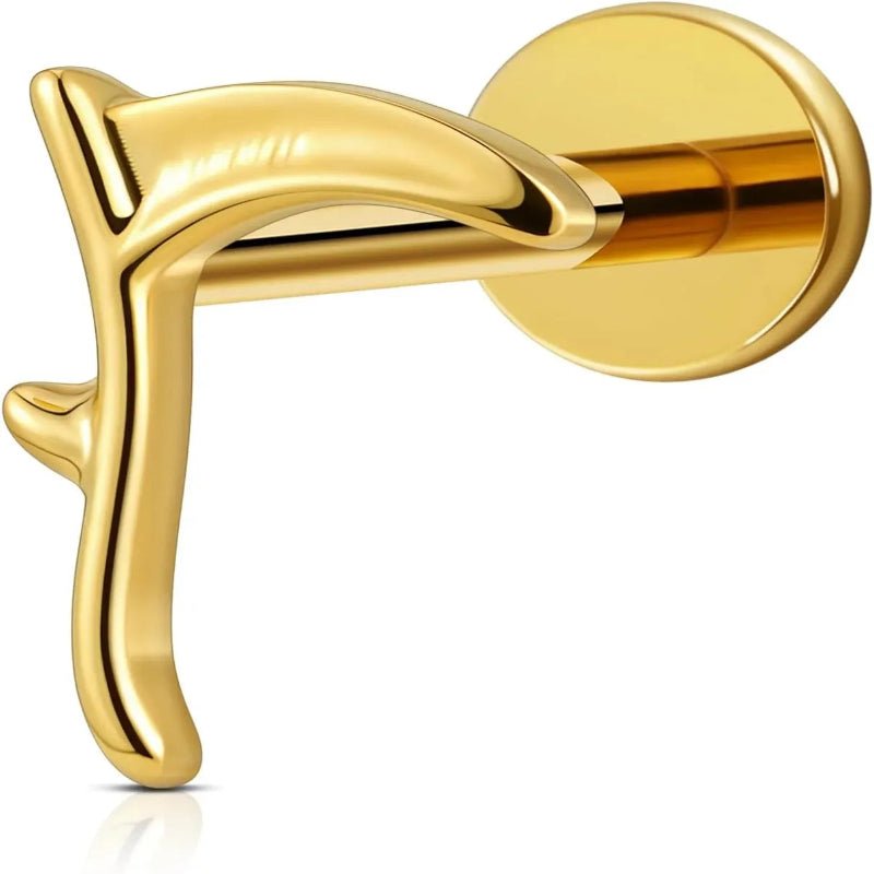 1PC ASTM F136 Titanium Internally Threaded Piercing Jewelry Stud - QIAO CrystalQIAO CrystalQIAO Crystal