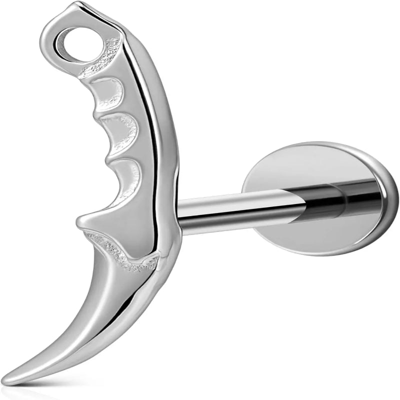 1PC ASTM F136 Titanium Internally Threaded Piercing Jewelry Stud - QIAO CrystalQIAO CrystalQIAO Crystal