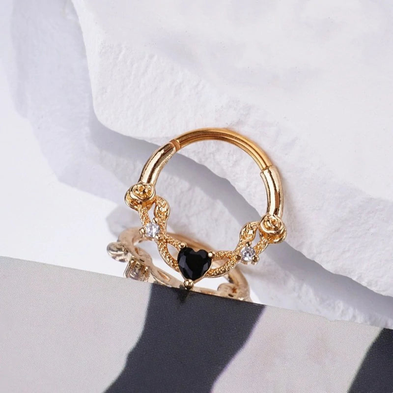 20G L-Shaped Cross Nose Rings For Women - 316L Surgical Steel Cubic Zirconia Nose Studs 2Pcs