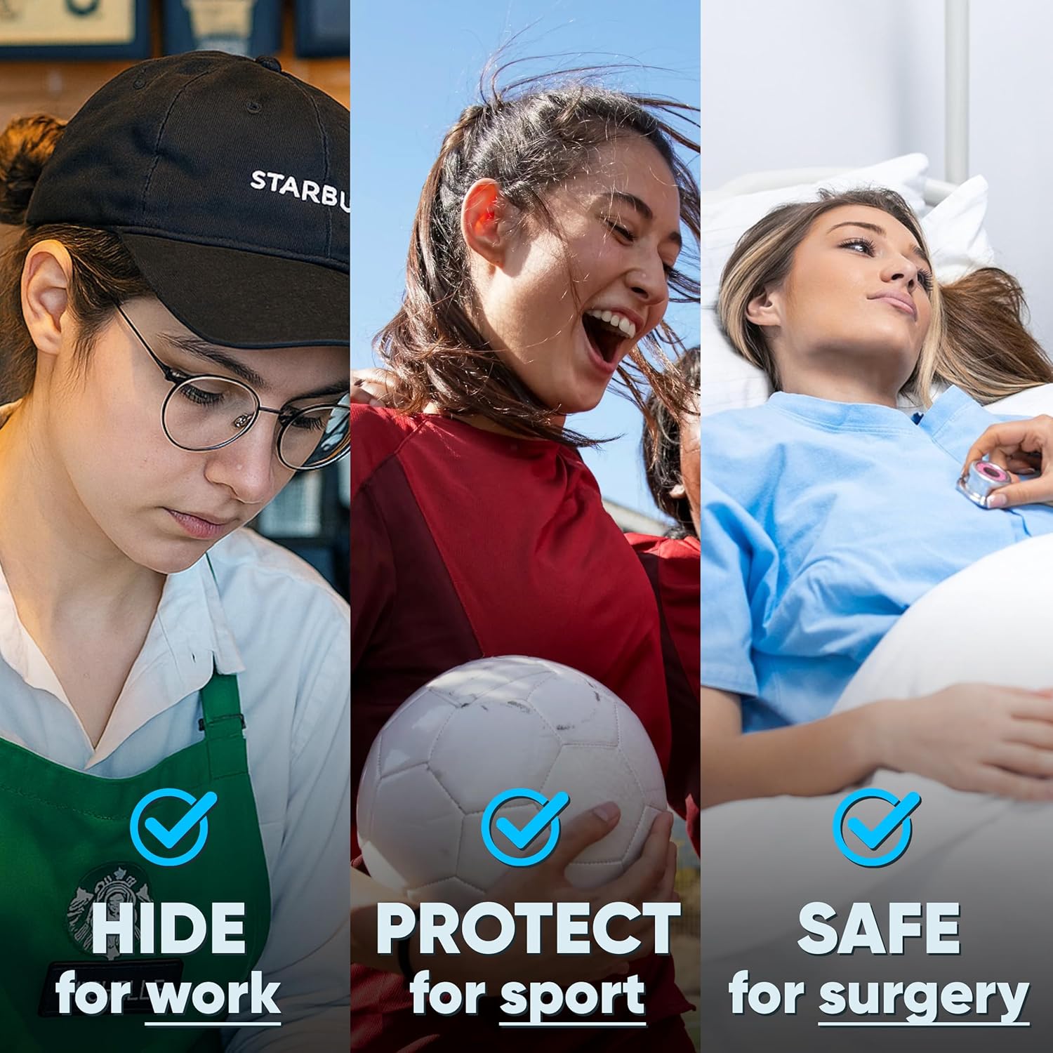 20g Clear Nose Ring Retainer  L Shape Nose Rings Studs - Plastic Retainers Flat Top Clear Nose Studs 20 Gauge (0.8mm) 10pcs - QIAO CrystalQIAO CrystalQIAO Crystal