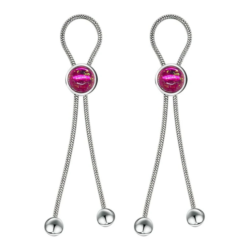 2Pcs Rhinestone Bowknot Fake Nipple Rings  Sexy Non-Piercing Dangle Nipple Ring