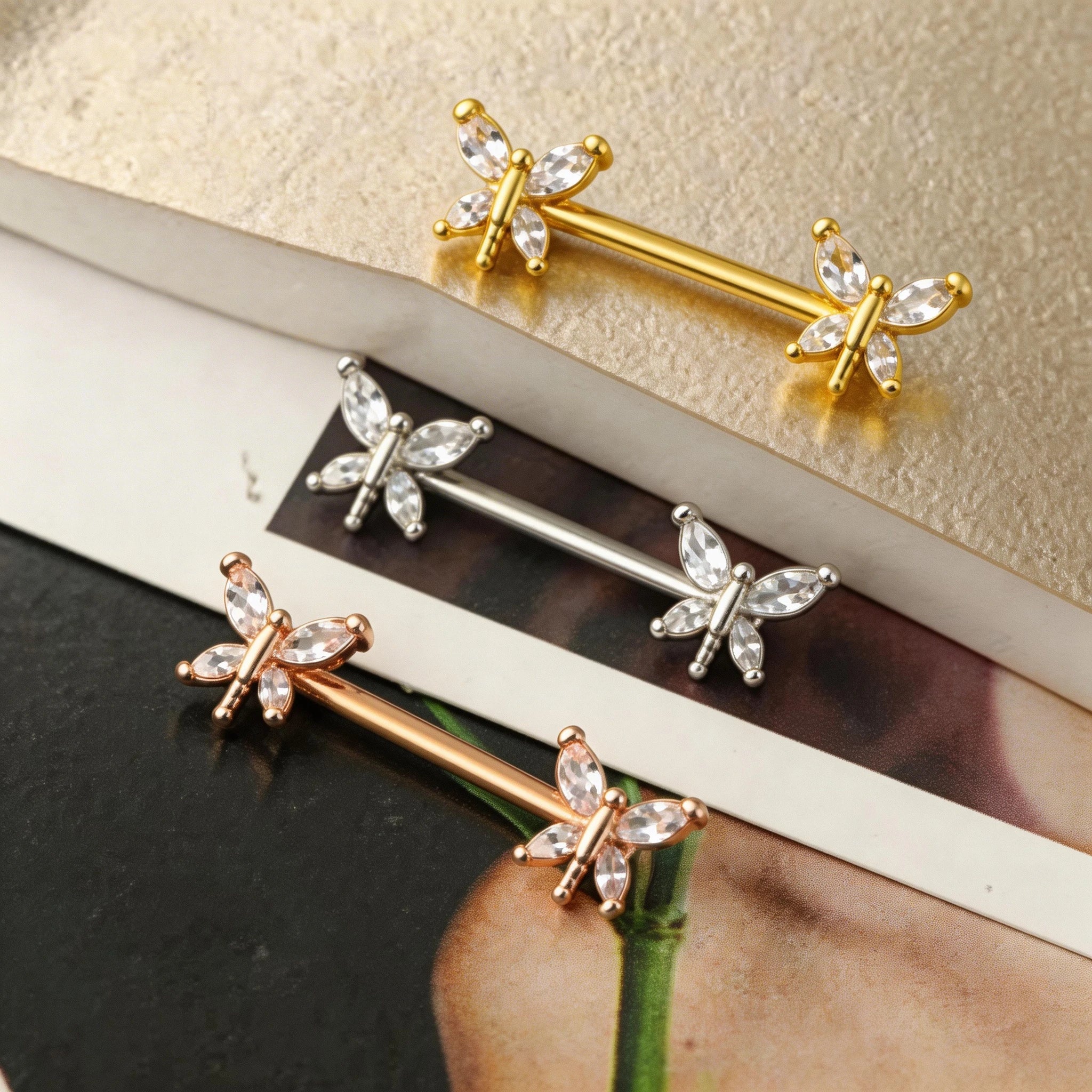 14G Nipple Rings G23 Titanium Internally Threaded Nipple Barbells 12mm-18mm Bridge Piercing Straight Nipple Bar