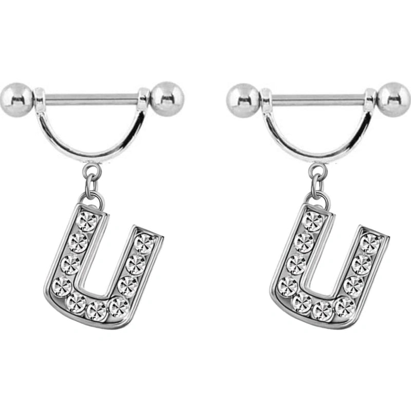 2pcs-14ga-stainless-steel-nipple-rings-name-initial-letter-nipple-barbell-for-women-men-english-alphabet-hypoallergenic-body-piercing-jewelry-U