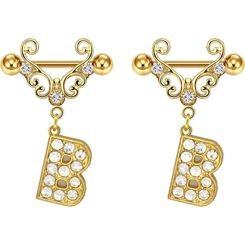 2pcs-gold-nipple-rings-name-letter-dangle-for-women-14ga-316l-surgical-steel-cubic-zirconia-hypoallergenic-nipple-piercing-jewelry-B