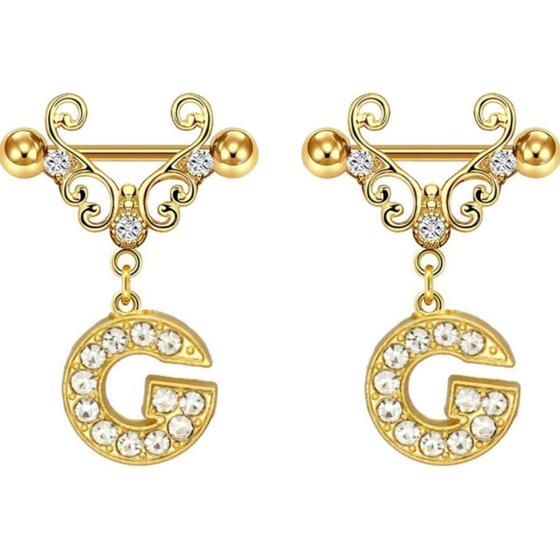 2pcs-gold-nipple-rings-name-letter-dangle-for-women-14ga-316l-surgical-steel-cubic-zirconia-hypoallergenic-nipple-piercing-jewelry-G