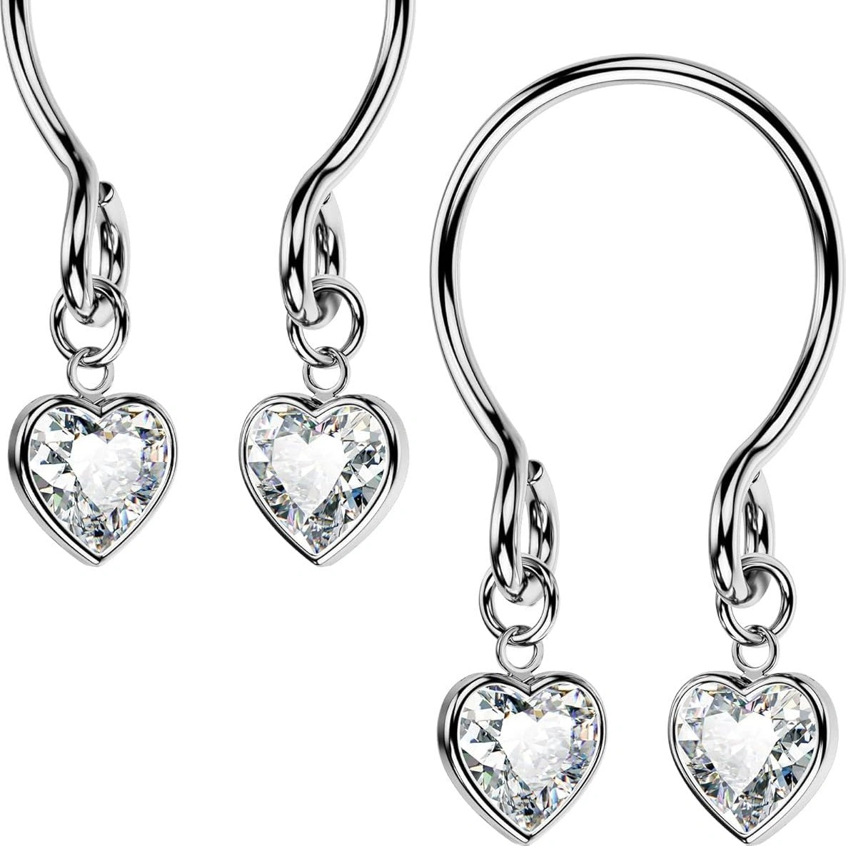 2pcs-non-piercing-nipple-rings-with-dangling-charms-adjustable-stainless-steel-fake-nipple-jewelry-for-women-men-comfortable-stylish-faux-piercing