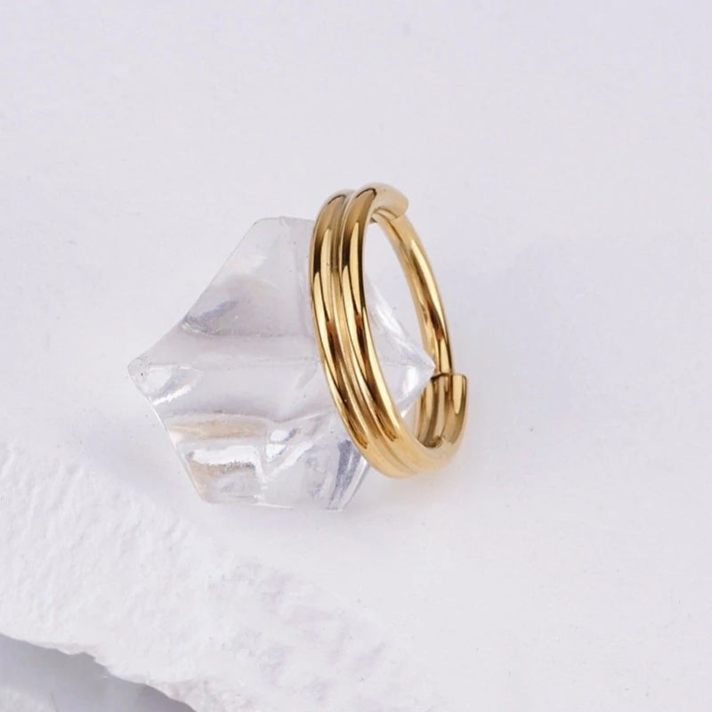 316L Surgical Steel Septum Ring Nose Ring Hoop Hypoallergenic Daith