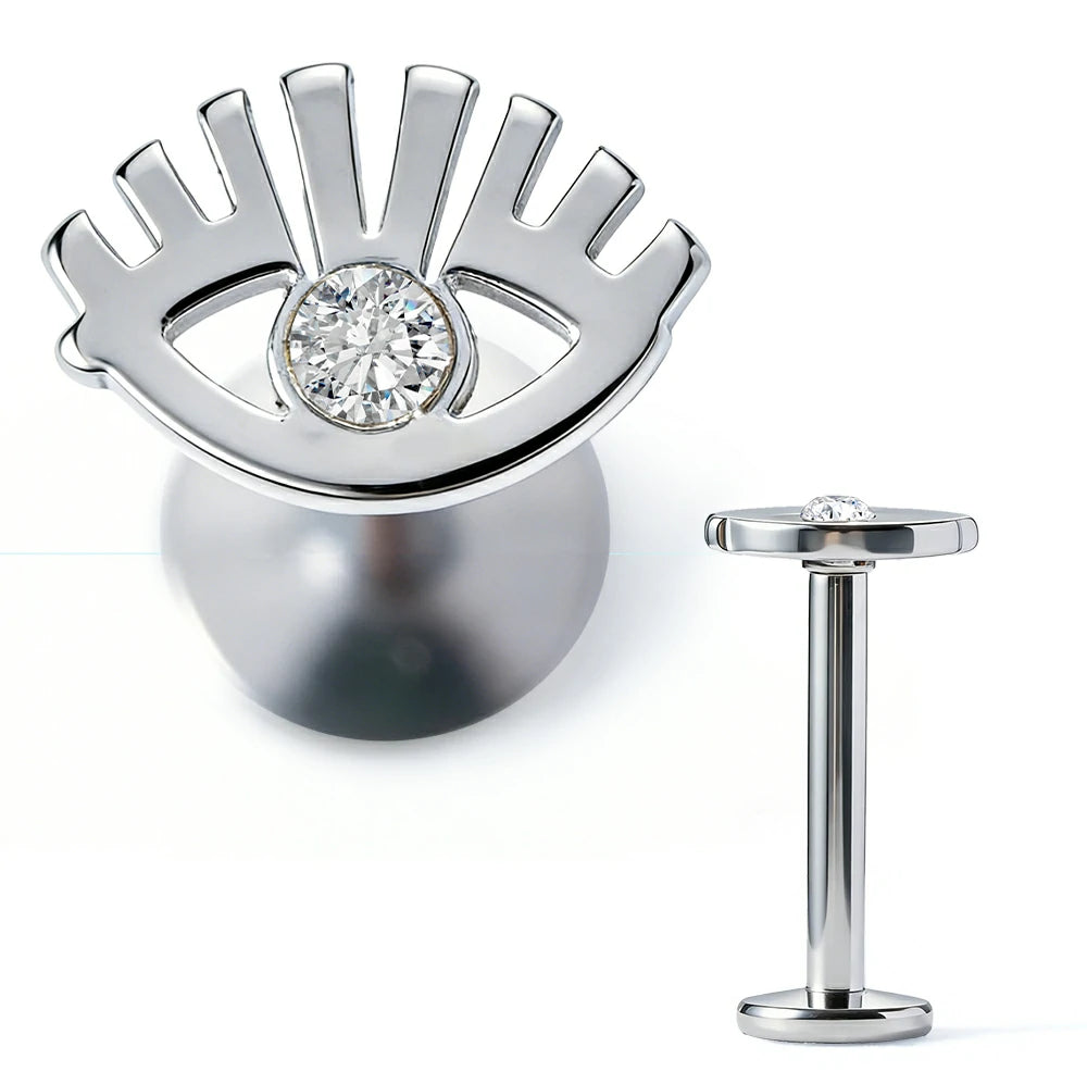 316L Surgical Steel Flat Back Earrings 16g Internally Threaded Cartilage Stud Nose Lip Piercing Jewelry