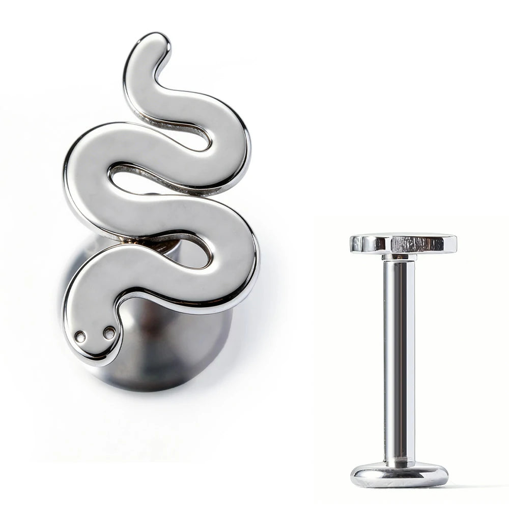 316L Surgical Steel Flat Back Earrings 16g Internally Threaded Cartilage Stud Nose Lip Piercing Jewelry