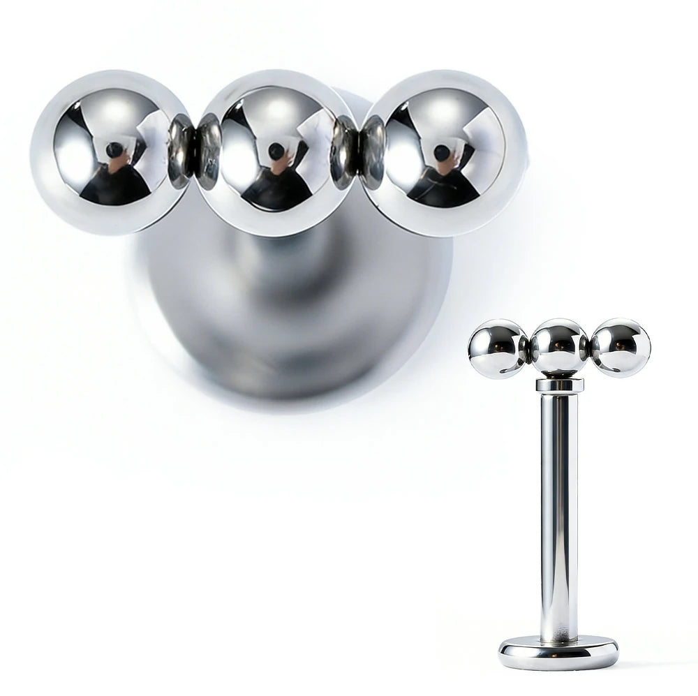 316L Surgical Steel Flat Back Earrings 16g Internally Threaded Cartilage Stud Nose Lip Piercing Jewelry