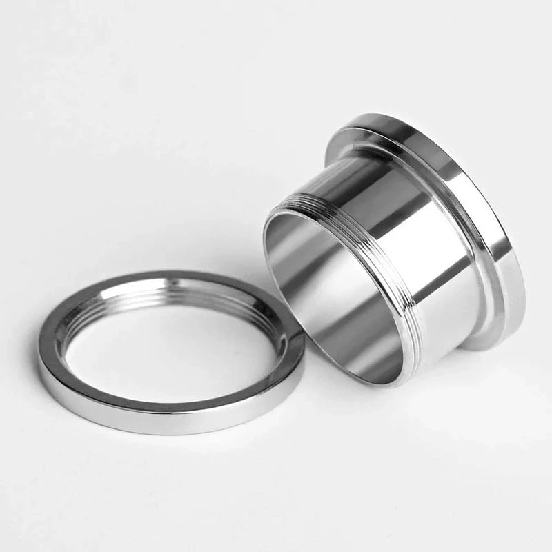 4 pairs Stainless Steel Black Gauges Stretching Screw Fit Tunnels Ear Plugs