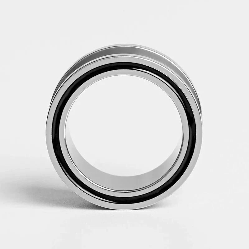 4 pairs Stainless Steel Black Gauges Stretching Screw Fit Tunnels Ear Plugs