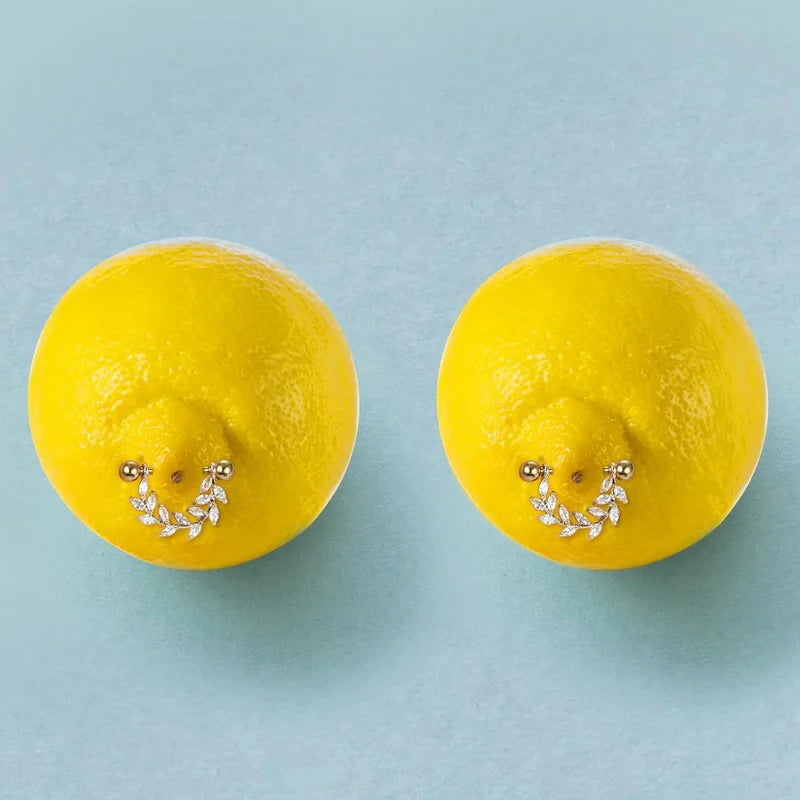 4 Pairs 14G 316L Stainless Steel Heart Teardrop Moon Star Opal Leaf CZ Barbell Nipple Rings Set