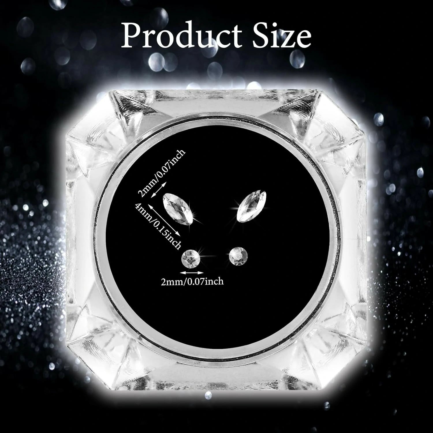 4 Pieces White Tooth Shine  DIY Fashionable Tooth Ornaments Artificial Tooth Gem