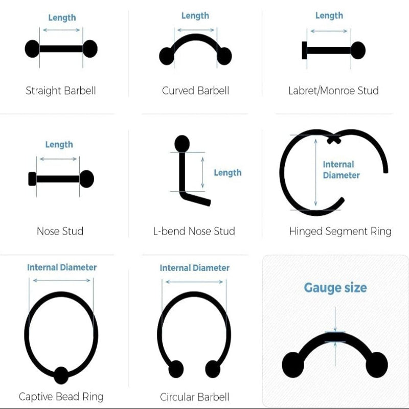 Pierced Owl 14GA 316L Stainless Steel Skeleton Dangling Nipple Barbells