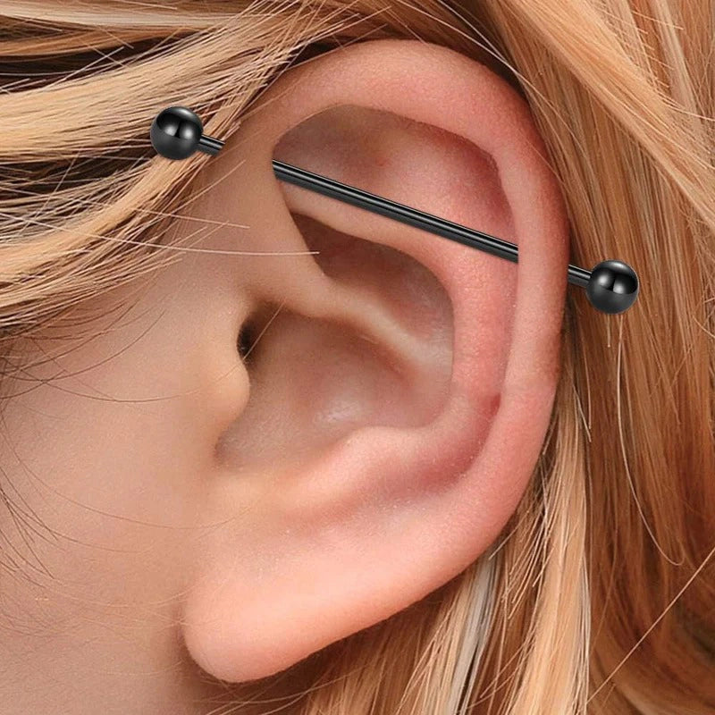 8pcs 14G Industrial Barbell 316L Surgical Stainless Steel Earring Cartilage