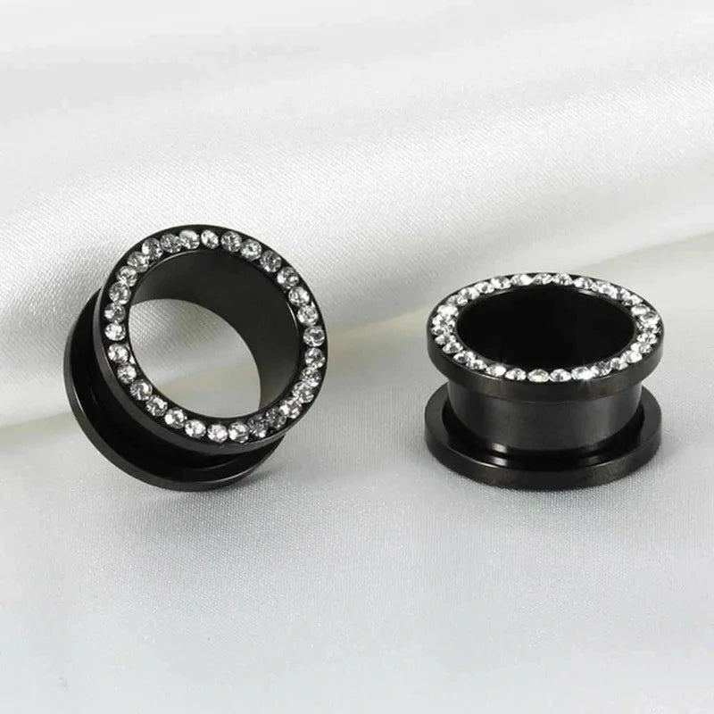 8 PCS Gauges Stainless Steel Expander Stretcher Piercings Ear Tunnels Plugs