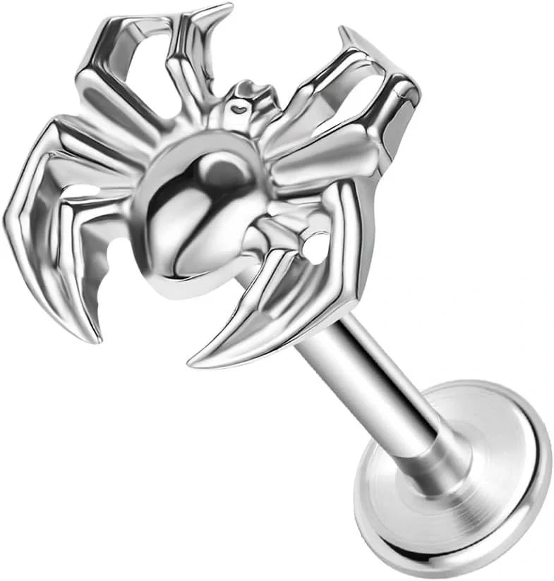 20G 18G 16G Threadless Push In Astm F136 Titanium Nose Ring Studs Flat Back Studs Earring