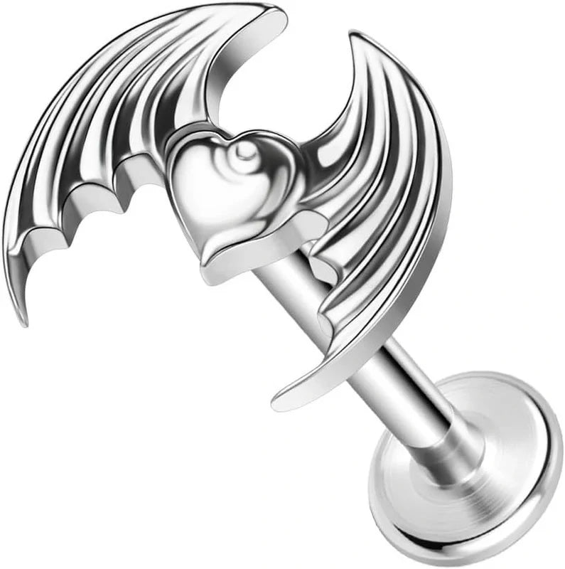 20G 18G 16G Threadless Push In Astm F136 Titanium Nose Ring Studs Flat Back Studs Earring